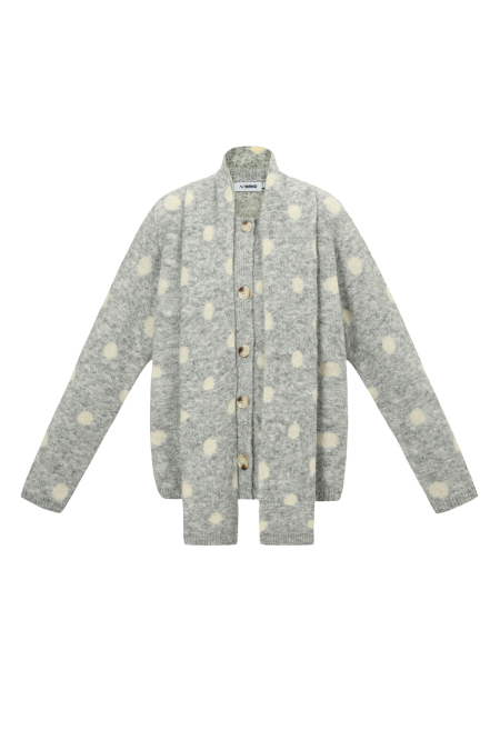 Le Pull À Écharpe À Pois Poilus 2