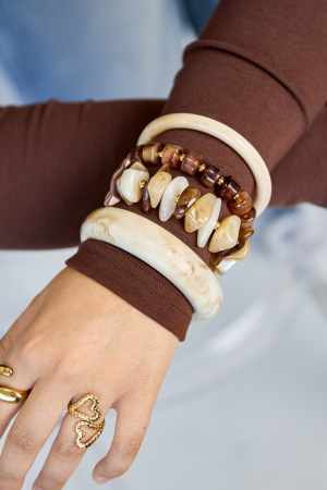 Bracelets En Perles Acryliques, Bijoux Simples Pour Femmes, Collection Daily Simple h5 Image2