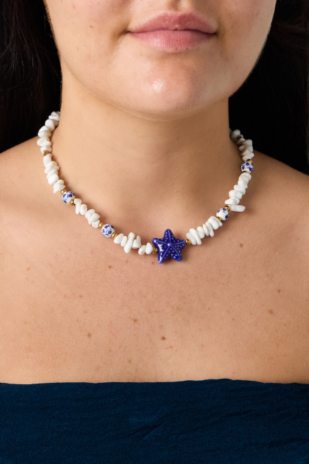 Colliers de perles de pierre Étoile de mer Collection vacances/plage Romantique Bijoux pour femmes 2