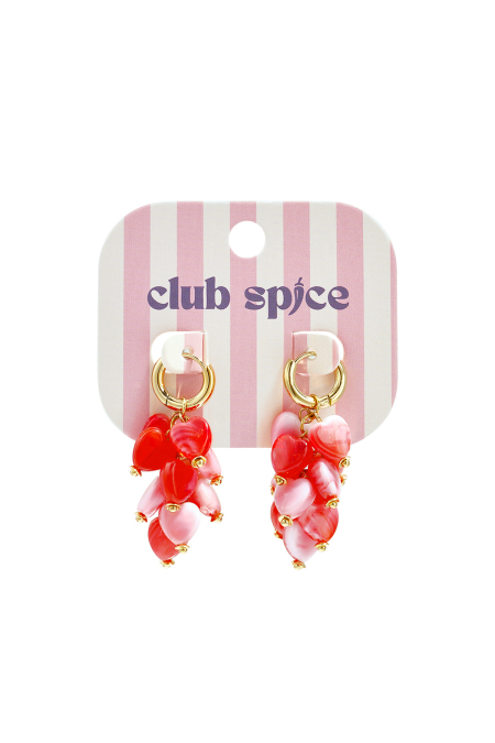 Boucles d'oreilles en perles d'acier inoxydable en forme de cœur, collection vacances/plage, bijoux simples pour femmes 2