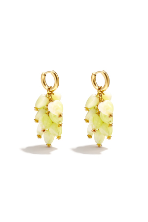 Boucles D'Oreilles En Perles D'Acier Inoxydable En Forme De Cœur, Collection Vacances/Plage, Bijoux Simples Pour Femmes h5 Image4