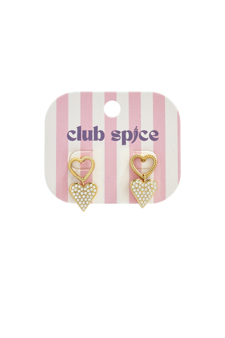 Boucles d'oreilles pendantes en acier inoxydable en forme de cœur, collection Daily Simple, bijoux pour femmes 2