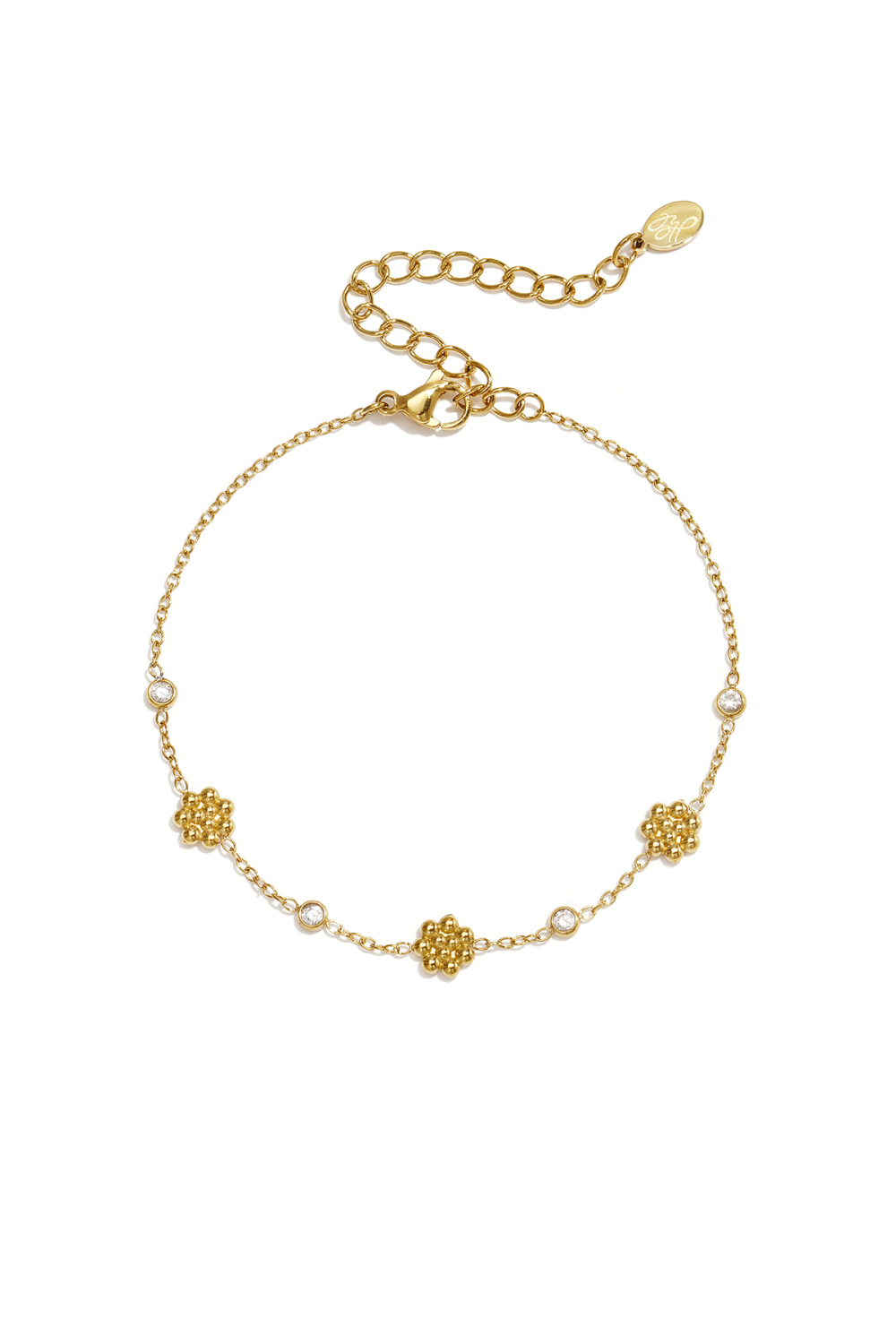 Boucles D'Oreilles Pendantes En Acier Inoxydable Plaqué Or 14 Carats, Motif Floral, Collection Daily Simple, Bijoux Pour Femmes 