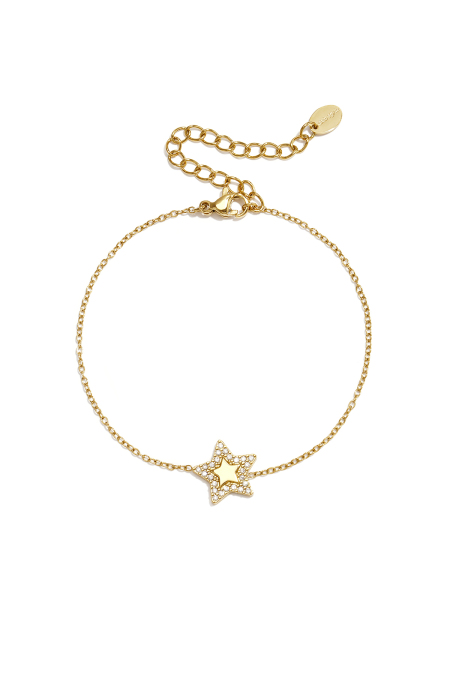 Bracelets à chaîne en acier inoxydable, collection Étoile Simple Daily Simple, bijoux pour femmes