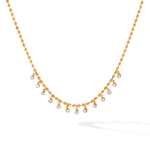 Colliers Pendentifs Pour Femmes, Collection Simple Series Daily Chain Circle, En Acier Inoxydable Étanche, Couleur Or Et Zircon. h5