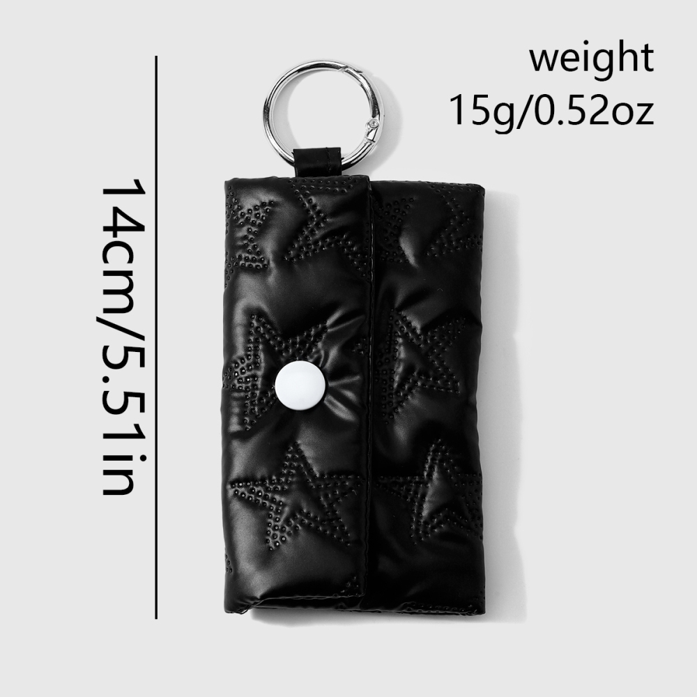Breloques De Sac En Cuir Uni En Forme D'Étoile Avec Nœud Papillon Quotidien, Collection Simple Series Image2