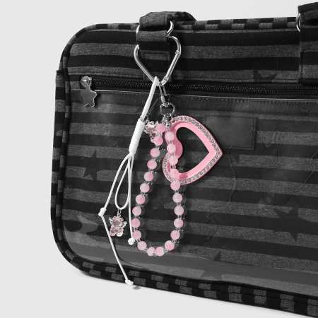 Perles en forme de cœur pour le quotidien, breloques en alliage pour sac à notes/instruments, série Simple