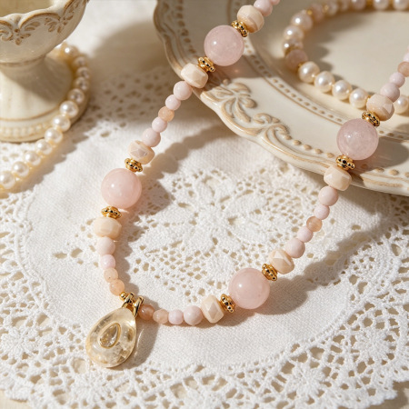 Colliers de perles pour femmes, collection romantique, élégants, en perles naturelles et zircon 2