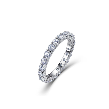 Bagues pour femmes en argent sterling 925 plaqué rhodium, élégantes bagues patchwork en moissanite et moissanite.