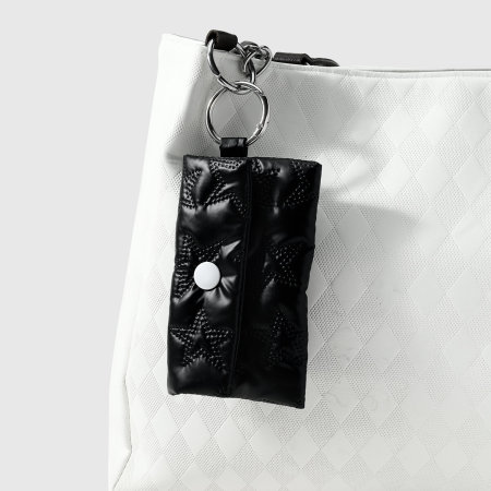 Breloques de sac en cuir uni en forme d'étoile avec nœud papillon quotidien, collection Simple Series