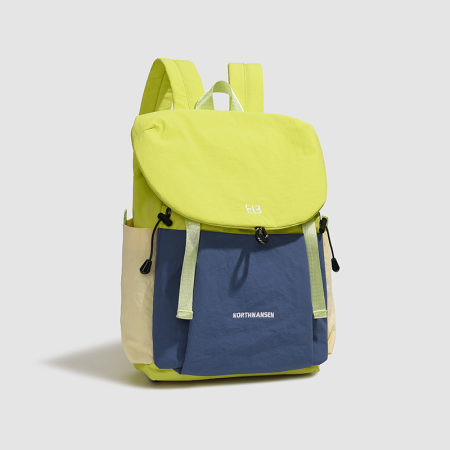 Sac à dos femme en nylon patchwork multicolore style sportif 2