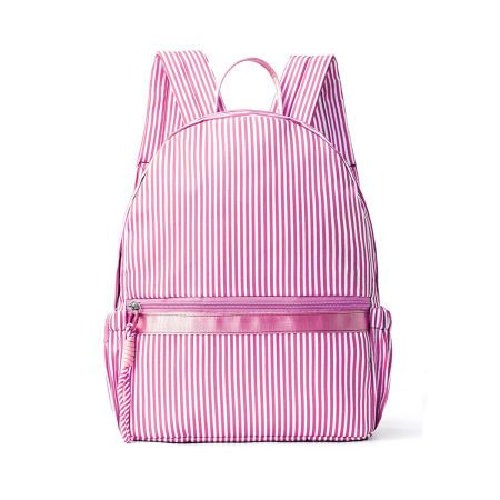 Sac à dos femme en coton à rayures imprimées, style décontracté