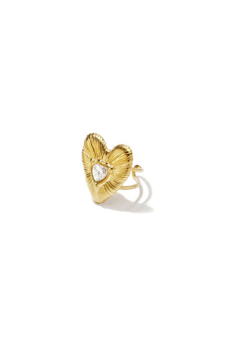 Bagues tendance en acier inoxydable plaqué or 14 carats, motif cœur, collection Daily Simple, bijoux pour femmes