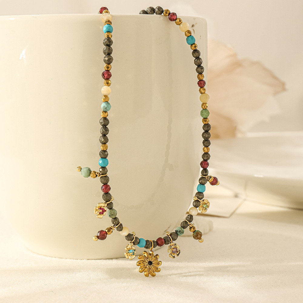 Colliers De Perles Rétro En Pierres Naturelles Pour Femmes, Collection Classique Image3