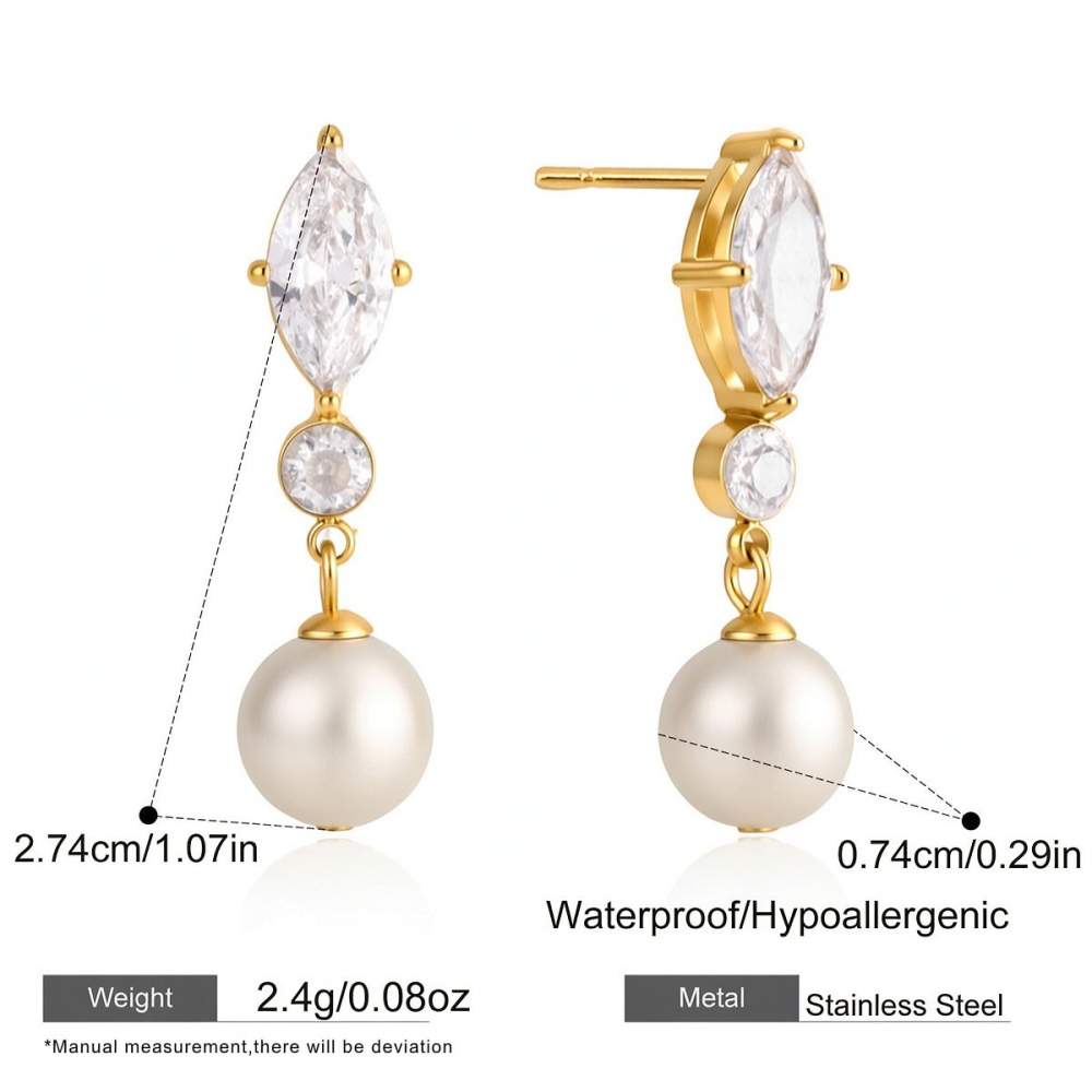Ensembles De Colliers Pour Femmes Simple Series Daily Irregular Shape Patchwork En Acier Inoxydable Imperméable Couleur Or 