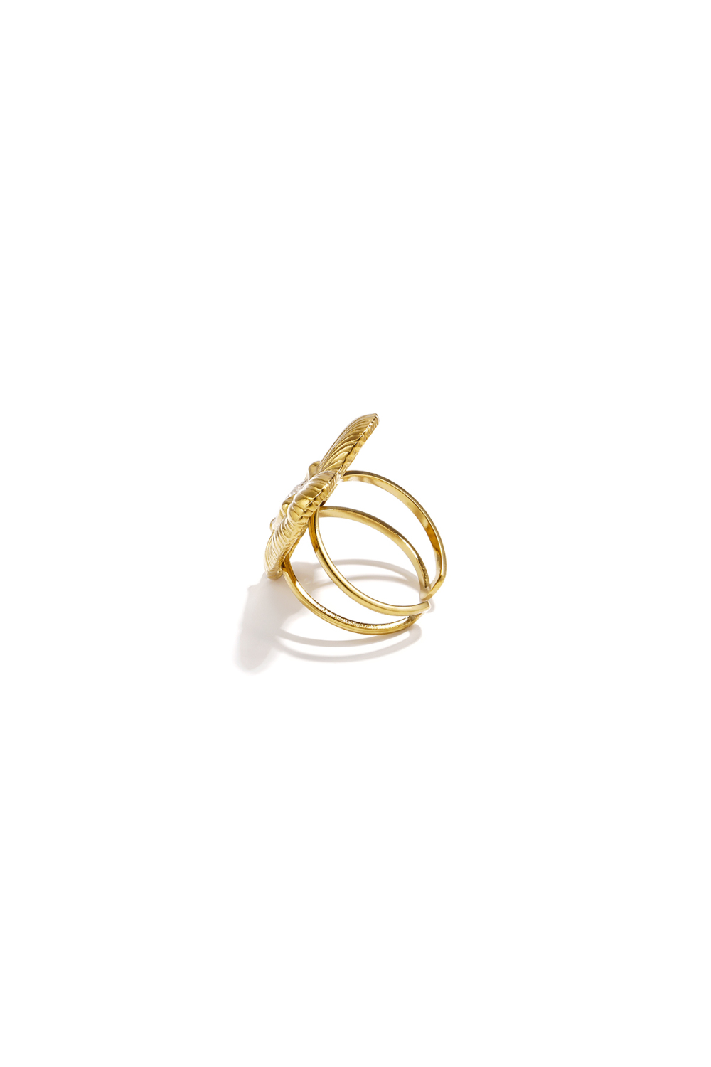 Bagues Tendance En Acier Inoxydable Plaqué Or 14 Carats, Motif Cœur, Collection Daily Simple, Bijoux Pour Femmes Image4