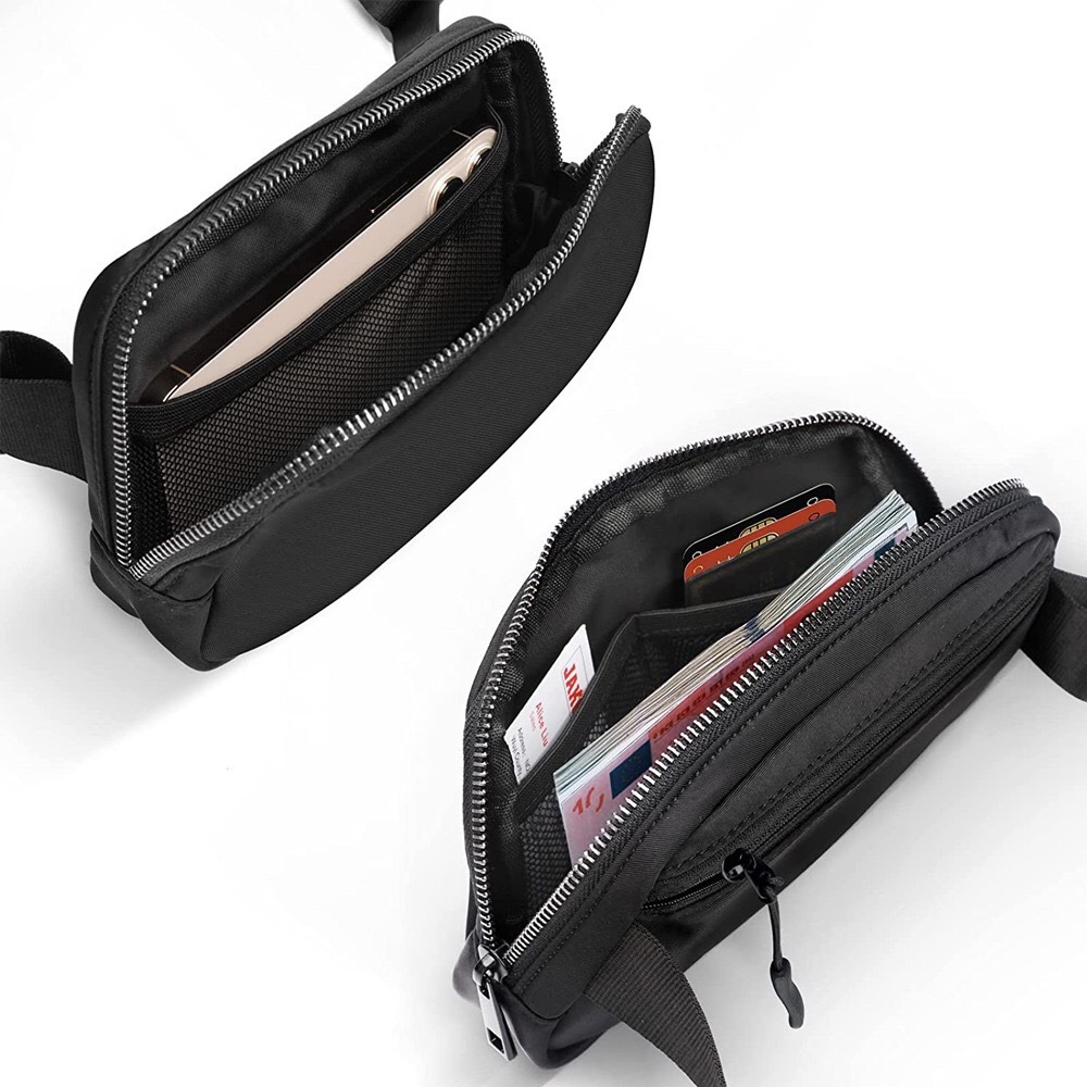 Sac Banane Femme En Polyester, Style Sportif, Couleur Unie Image5