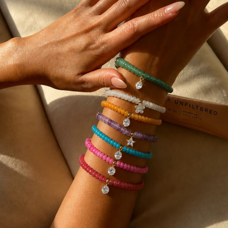 Bracelets de perles élégants pour femmes, collection romantique, en perles de zircon et pierres naturelles.