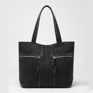 Sac Carré Pour Femme, Style Streetwear, Avec Détails Métalliques, Patchwork, Tissu Uni Et Dégradé De Couleurs. h5 Image2