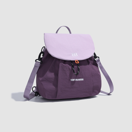 Sac à dos pour femme en nylon multicolore style sportif 2