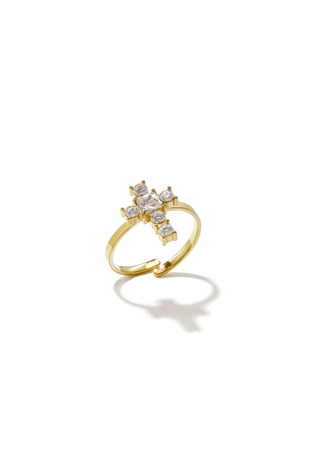 Bague minimaliste en acier inoxydable, croix, collection simple pour le quotidien, bijoux pour femmes