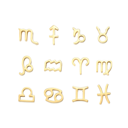 Pendentifs pour femmes, collection Simple Series DIY, forme irrégulière, constellation, acier inoxydable, étanche, couleur or