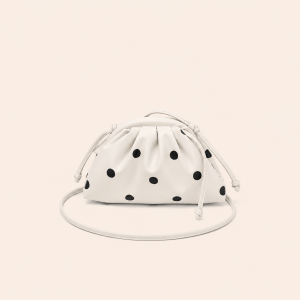 Sac Bandoulière Rond Pour Femme, Style Parisien Chic, Sans Pois, En Pu Multicolore. h5 Image2
