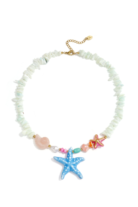 Colliers de perles de verre Étoile de mer Vacances/Plage Collection romantique Bijoux pour femmes