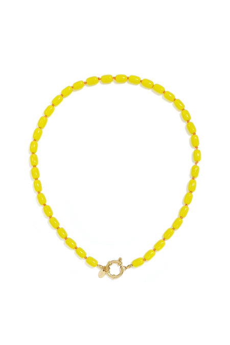 Colliers de perles en acier inoxydable, couleur unie, collection simple pour le quotidien, bijoux pour femmes