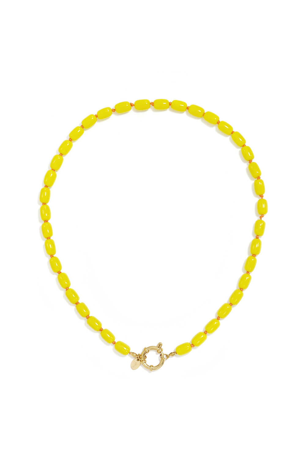 Colliers De Perles En Acier Inoxydable, Couleur Unie, Collection Simple Pour Le Quotidien, Bijoux Pour Femmes h5Image2
