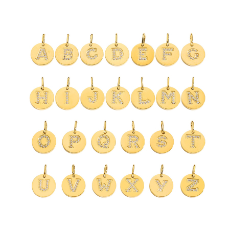 Pendentifs femme Simple Series DIY en acier inoxydable étanche couleur or