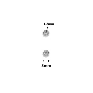 Perles D'Espacement En Acier Inoxydable Couleur Or En Forme De Fleur h5 