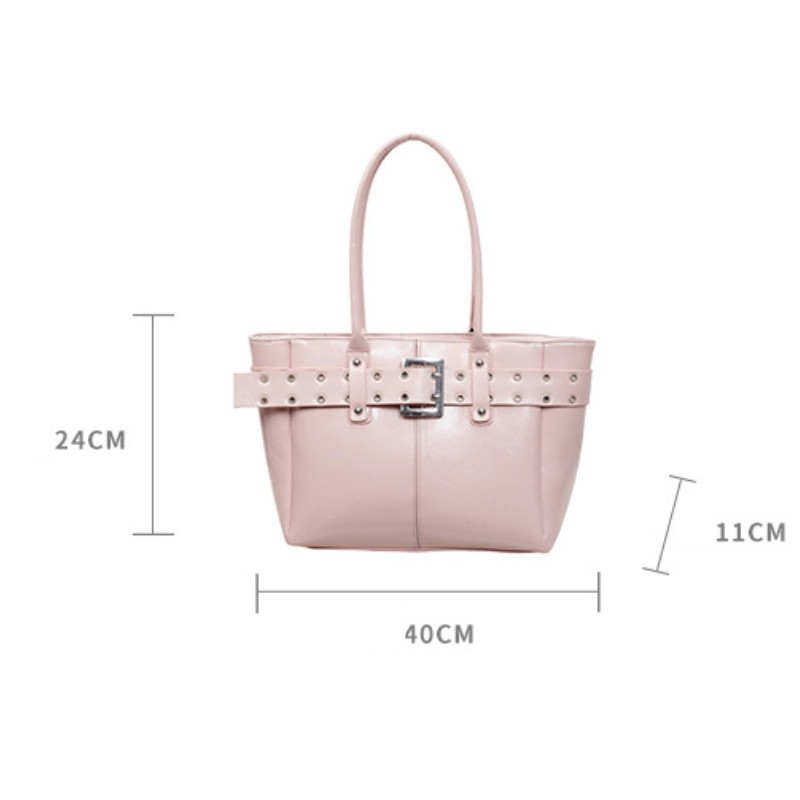 Sacs À Bandoulière Carrés Pour Femmes, Style Décontracté, Ornés De Clous Métalliques, Couleur Unie, En Pu De Qualité Supérieure. h5Image8