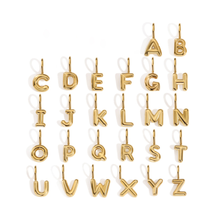 Pendentifs femme Simple Series DIY en acier inoxydable étanche couleur or
