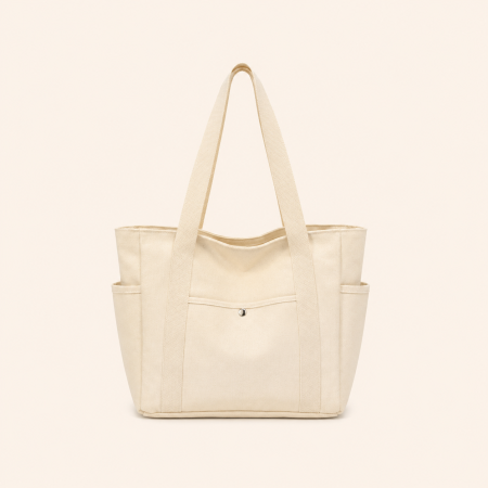 Sacs cabas carrés en toile unie, style décontracté, pour femmes 2