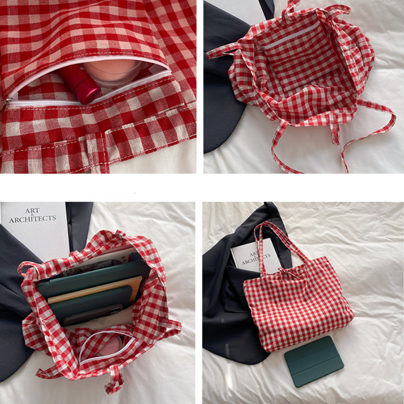 Sacs À Bandoulière Carrés Pour Femmes En Nylon, Style Décontracté, Sans Nœud Papillon Image3