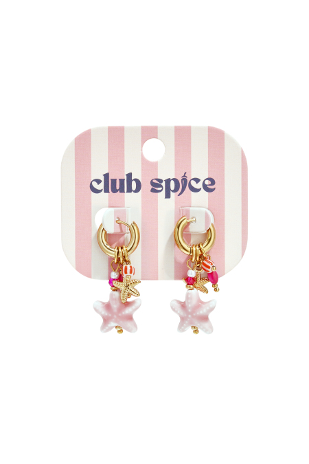 Boucles d'oreilles en acier inoxydable avec perles, motif étoile de mer, collection vacances et romantisme au quotidien. Bijoux pour femmes. 2