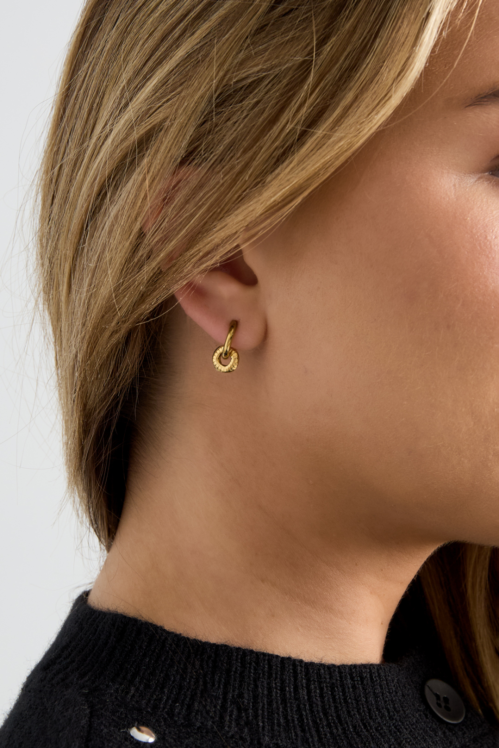 Boucles D'Oreilles Pendantes En Acier Inoxydable, Forme Géométrique, Collection Simple Pour Le Quotidien, Bijoux Pour Femmes Image2