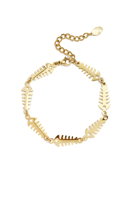 Bracelets à maillons en acier inoxydable, motif poisson, collection Daily Simple, bijoux pour femmes