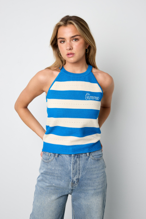 Gilet Rayé En Maille De Coton Human Cotton, Style Décontracté Printemps/Été, Aucun Vêtement h5 Image6