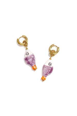 Boucles D'Oreilles En Perles De Céramique, Motif Poisson, Collection Romantique Quotidienne, Bijoux Pour Femmes h5 