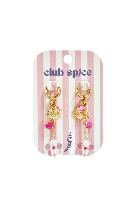 Boucles d'oreilles en perles d'acier inoxydable, style floral, collection décontractée, vacances/plage, romantique, bijoux pour femmes 2
