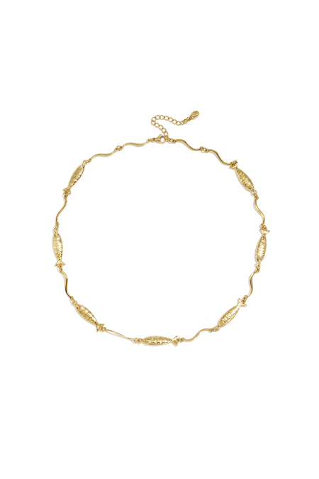 Colliers à chaîne en acier inoxydable, motif poisson, collection Daily Simple, bijoux pour femmes