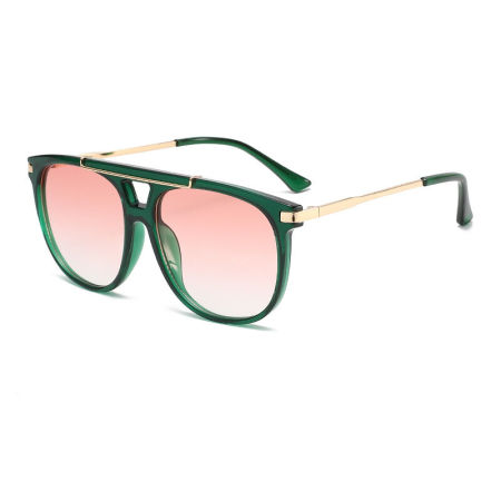 Lunettes de soleil unisexes Simple Series Retro, couleur unie dégradée 2