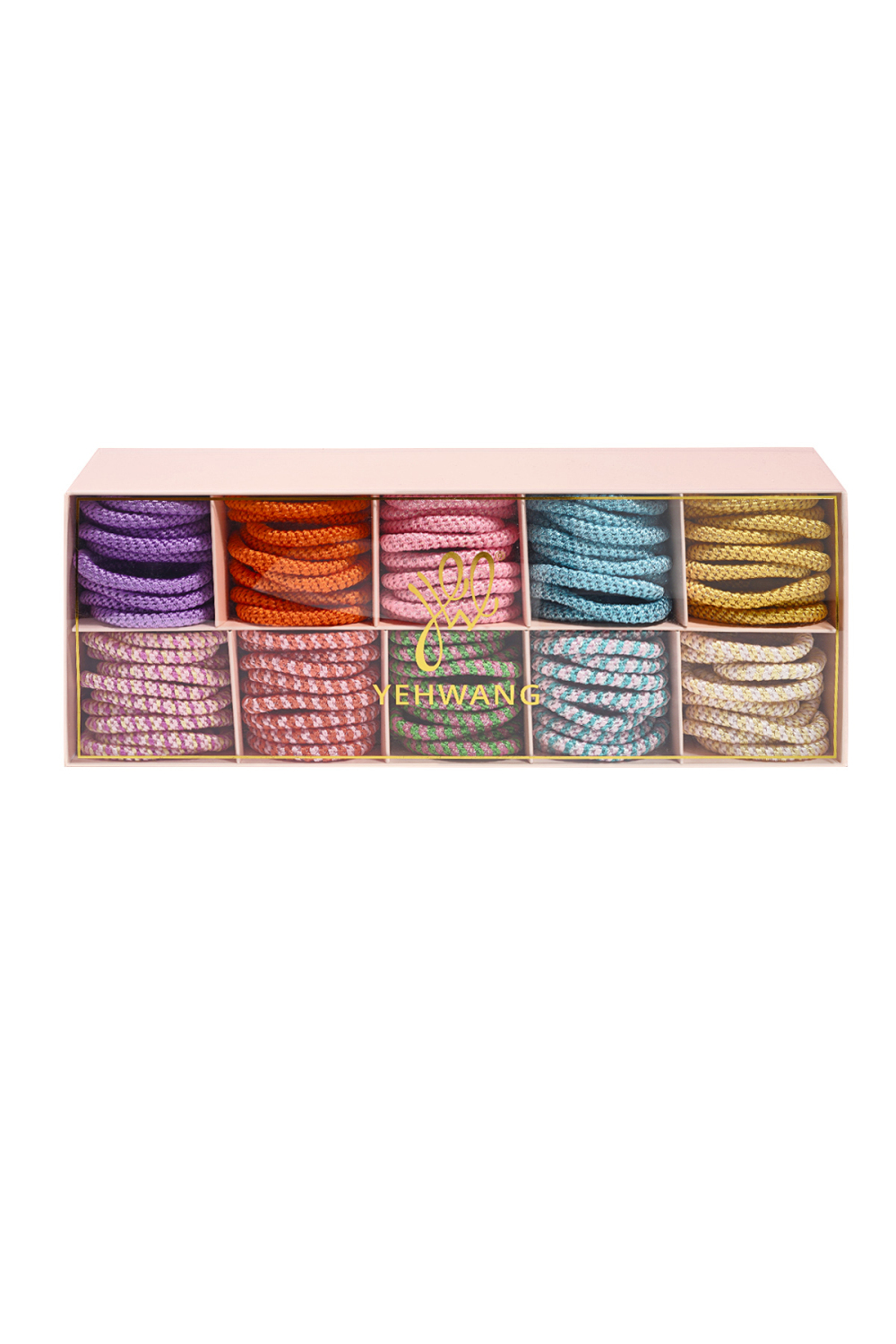 Élastiques À Cheveux Multicolores En Polyester Simple, Accessoires Du Quotidien 