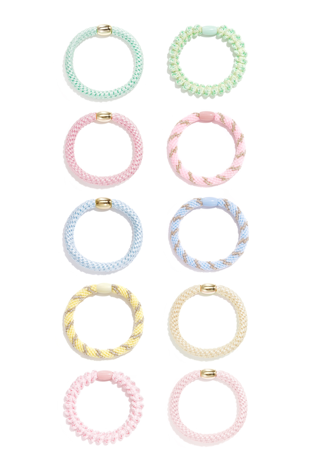 Élastiques À Cheveux Multicolores En Polyester Simple, Accessoires Du Quotidien Image2
