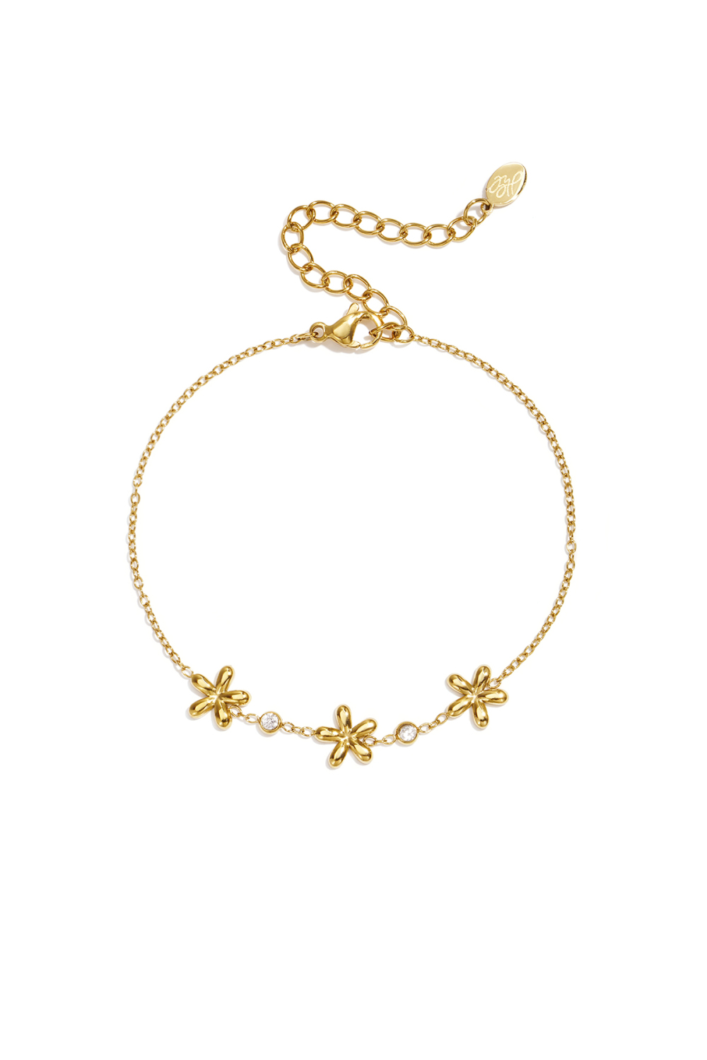 Bracelets À Breloques En Acier Inoxydable, Motif Floral, Collection Daily Simple, Bijoux Pour Femmes