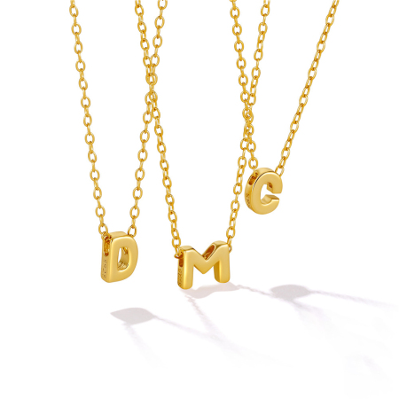 Boucles d'oreilles colorées Simple Series Daily Letter pour femmes, plaquées rhodium, en argent sterling 925.