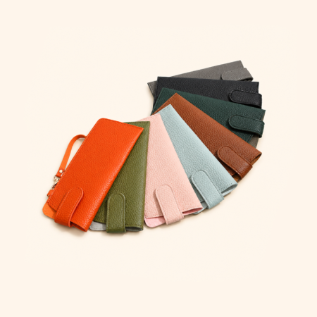 Étui de rangement pour lunettes de soleil Simple Series Daily Solid Color de qualité supérieure en PU 2
