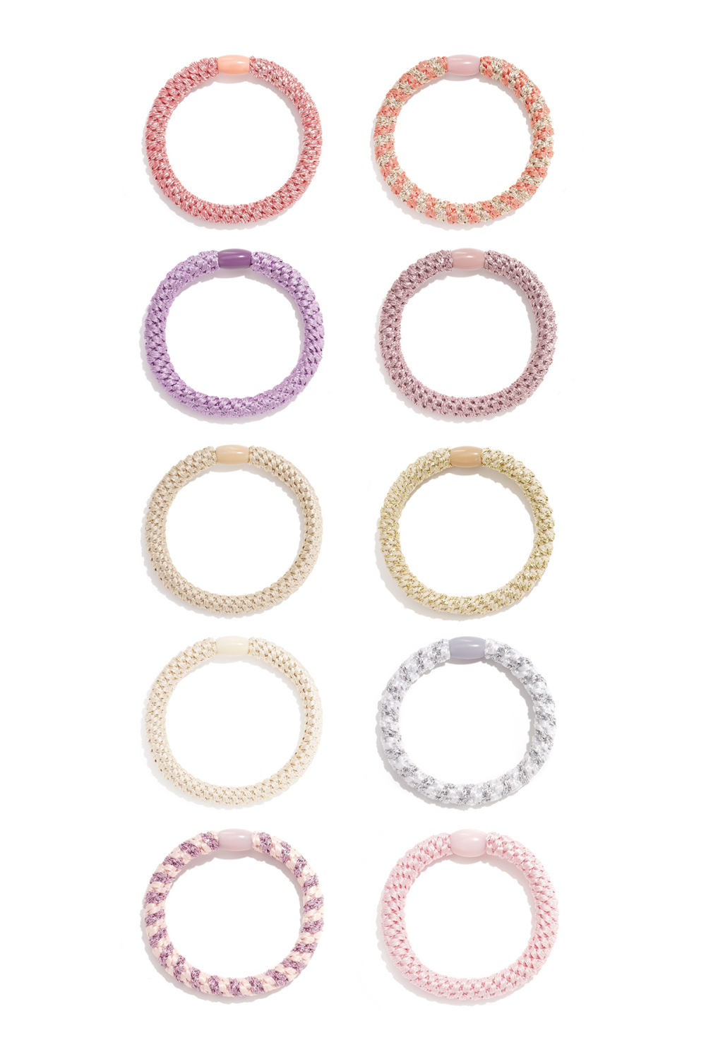 Élastiques À Cheveux Multicolores En Polyester Simple, Accessoires Du Quotidien Image2